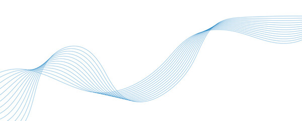 Fototapeta premium abstract blue wave background