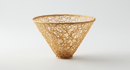 Beige cone shaped decorative object