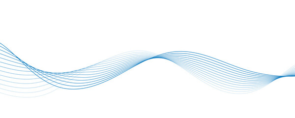 Fototapeta premium abstract blue wave background