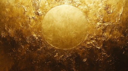 Golden texture with circular focal point