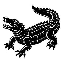 Naklejka premium American Alligator in Natural Habitat Wildlife Photography