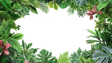 Tropical leaf frame (2)