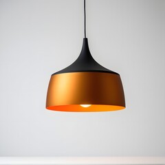 Fototapeta premium Modern Pendant Lamp with Black and Gold Finish for Home Decor