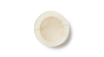 Oval decorative plate close up