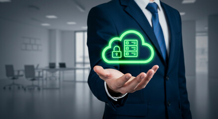 Secure cloud computing services for business data storage and management solutions in the modern workplace