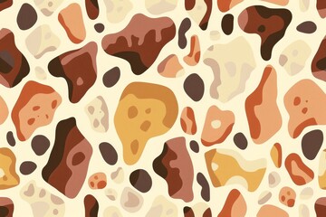 Abstract terrazzo pattern design