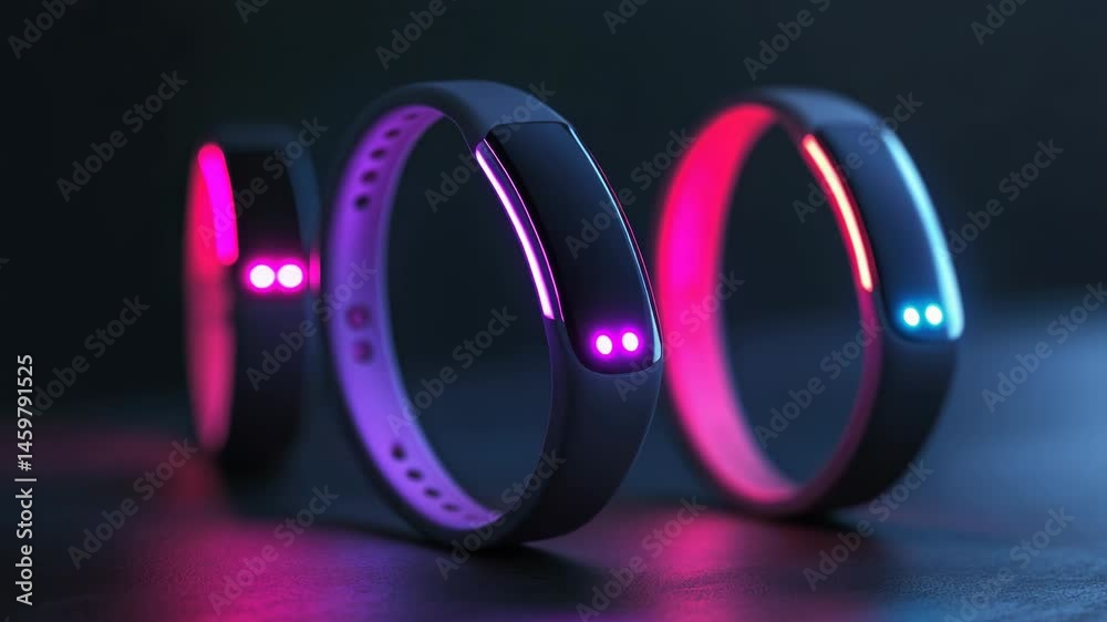 Poster a pair of bracelets resting on a table surface
