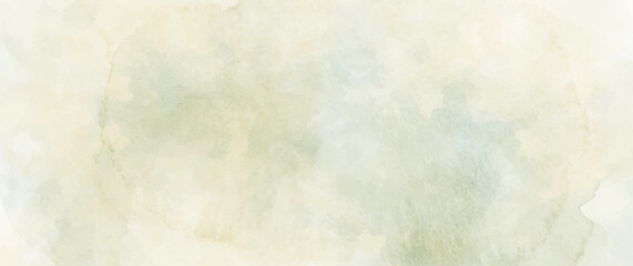 Vector watercolor texture on old paper. Vintage vector illustration for background. Hand drawn abstract template with brush strokes for design. Empty blank.