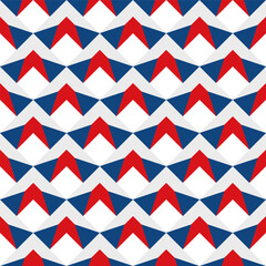 chevron arrow pattern of czech republic flag. geometric background. vector illustration