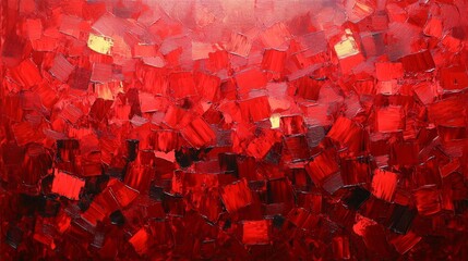 Abstract Red Painting Texture Background