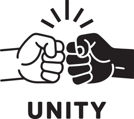 Diverse Fist Bump Illustration Representing Unity Collaboration And Success With Teamwork