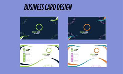Corporate modern layout Business Card with Creative editable Vector Shapes Template For Commercial Business .