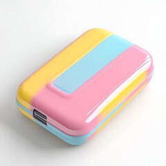 Pastel colored portable battery
