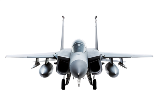 F 15 Fighter jet plane isolated on white background.PNG