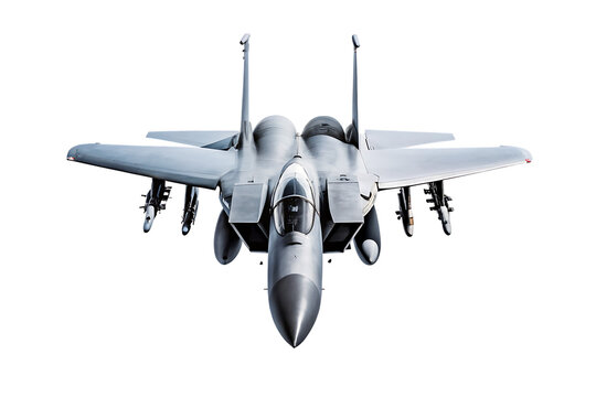 F 15 Fighter jet plane isolated on white background.PNG