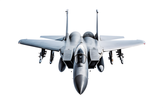 F 15 Fighter jet plane isolated on white background.PNG