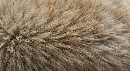 Close-up of soft beige animal fur texture background