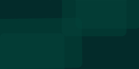 Dark green abstract background with gold lines and shadow. Geometric shape overlap layers. Transparent squares.
