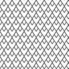 The geometric pattern with lines rhombs. Geometry seamless pattern. Vector graphic line illustration. Black and white abstract Banner, poster, wrapping paper, sticker, print, modern textile design.