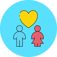 Love icon single vector illustration