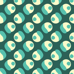 Seamless Abstract Pattern with Round Shapes