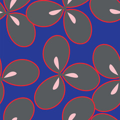 Fototapeta premium Cute feminine seamless watercolor pattern with little tiny wildflowers, hand drawn