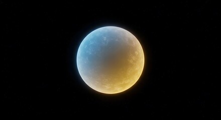 Fototapeta premium Soft glowing orb with smooth gradient lighting