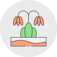 Flower icon single vector illustration