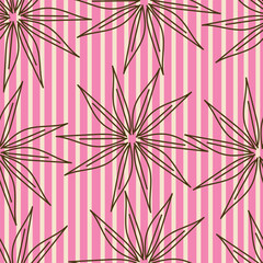 Cute feminine seamless watercolor pattern with little tiny wildflowers, hand drawn