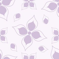 Cute feminine seamless watercolor pattern with little tiny wildflowers, hand drawn