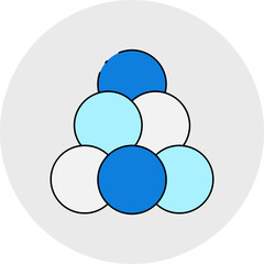 Circles icon single vector illustration