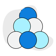 Circles icon single vector illustration