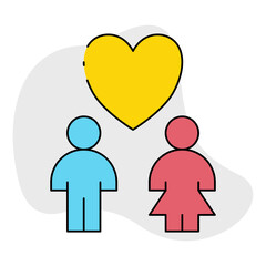 Love icon single vector illustration