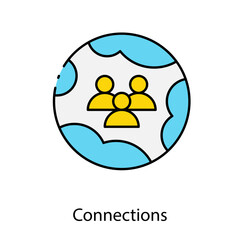 Connections icon single vector illustration