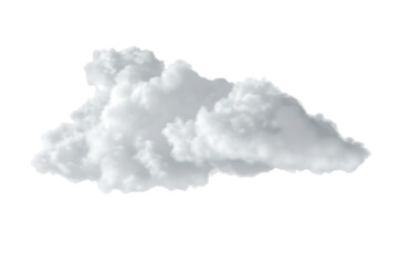 white cloud isolated on transparent background. PNG