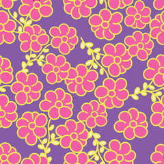 Trendy stylish Hand drawn floral pattern with paisley and indian flower motifs. damask modern style pattern , Design for fashion , fabric, textile, wallpaper , wrapping and all prints
