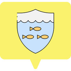 Fish tank icon single vector illustration
