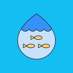 Fish icon single vector illustration