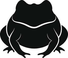 toad vector silhouette illustration