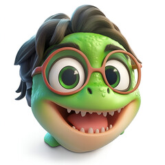 Obraz premium Cute 3D Character with Smiling Face – Kawaii Style