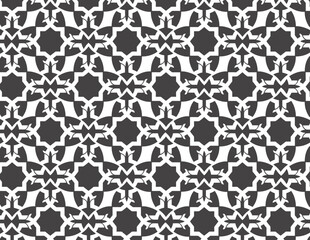 Monochrome Star Design Featuring a Variety of Stars