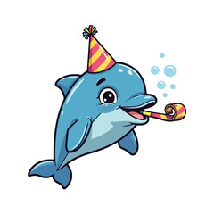 Cute Whale Swimming Cartoon Vector Icon Illustration Animal Nature Icon Isolated Flat Vector