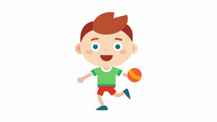 Cartoon kids sports characters. Illustration of Cartoon kids sports characters on white background