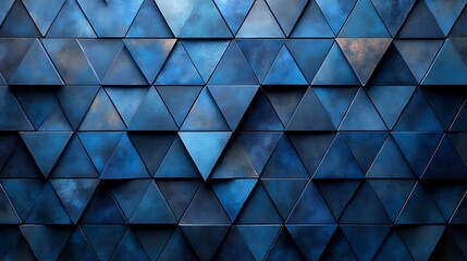 Sophisticated blue geometric structure high resolution background
