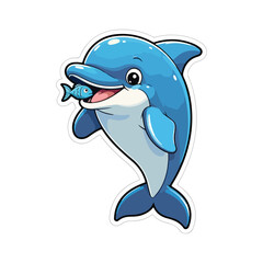 Cute Whale Swimming Cartoon Vector Icon Illustration Animal Nature Icon Isolated Flat Vector