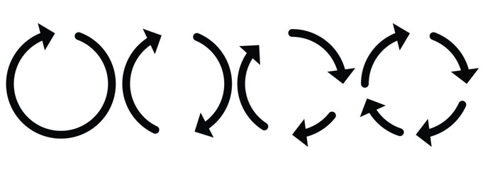 circle arrow icon isolated on white background  vector illustration eps 10