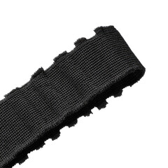 Black Elastic Waistband Band With Ribbed  isolated on a transparent background