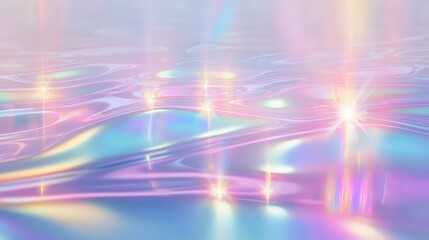 A radiant composition of soft iridescent flares