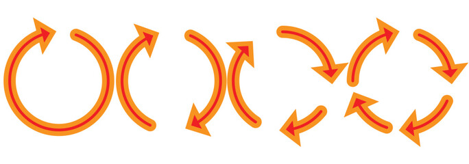 circle arrow icon isolated on white background  eps 10