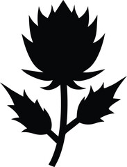 silhouette of a tree with leaves